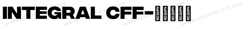 Integral CFF字体转换